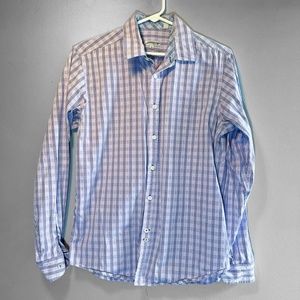 Vintage Jeremy Argyle Purple Plaid Party Shirt